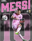 Plakat - Messi Inter Miami kunst - admen.dk