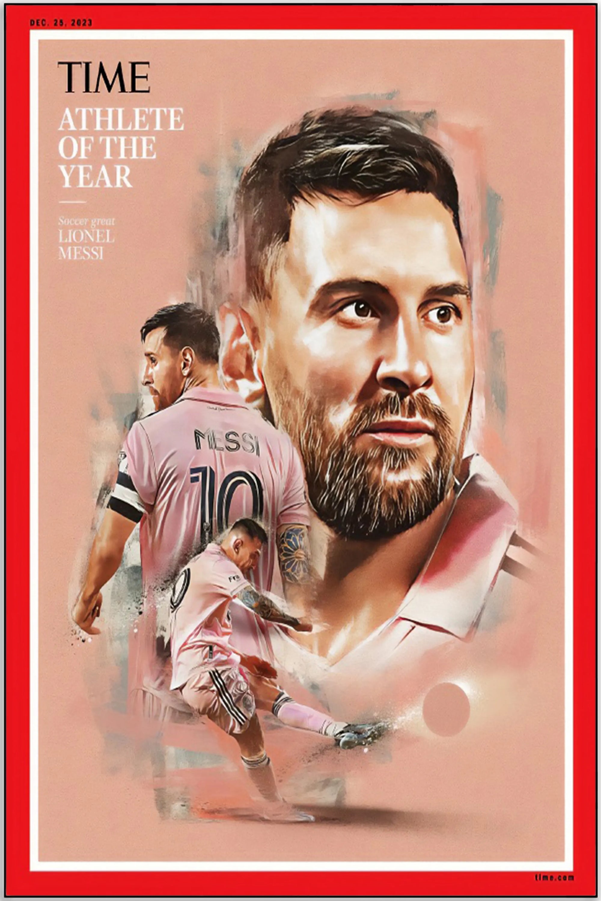 Plakat - Messi of the year kunst - admen.dk