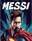 Plakat - Messi superhelt - admen.dk