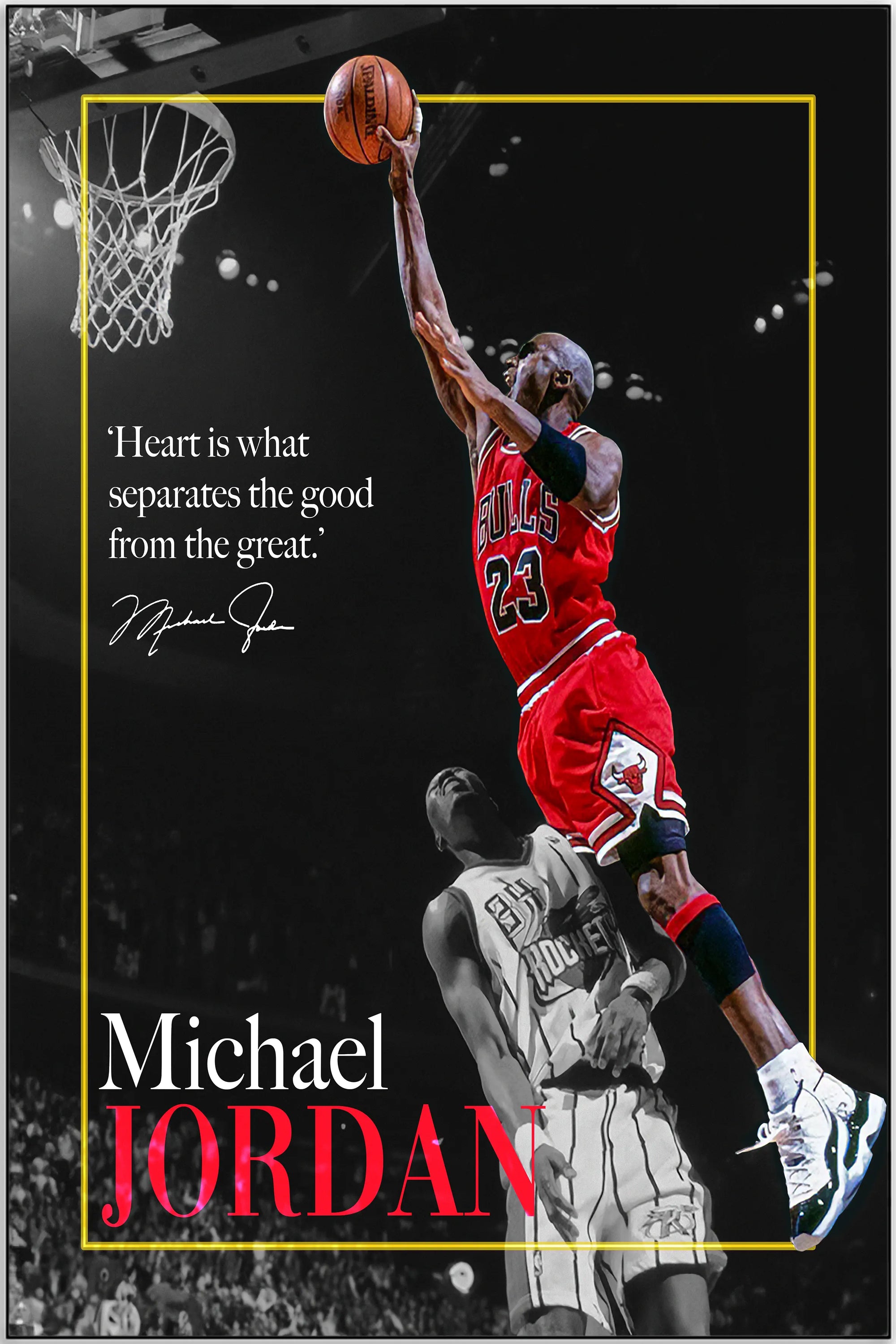 Plakat - Michael Jordan i aktion - admen.dk