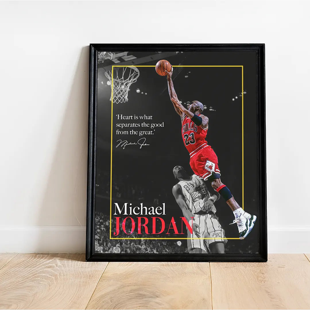 Plakat - Michael Jordan i aktion - admen.dk