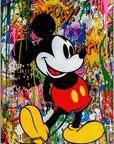 Canvas - Mickey Mouse graffiti kunst - admen.dk