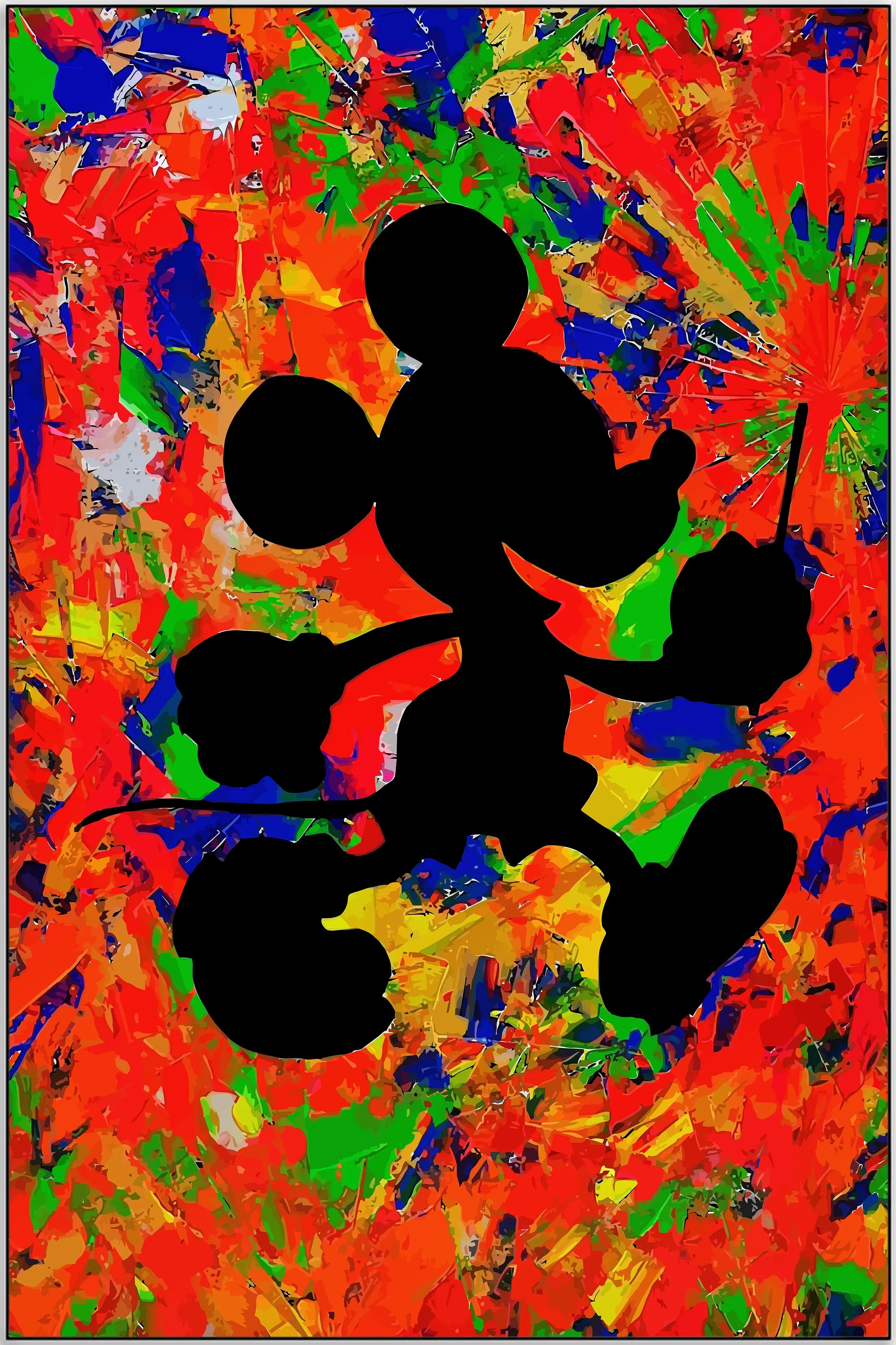 Plakat - Mickey Mouse shadow kunst - admen.dk