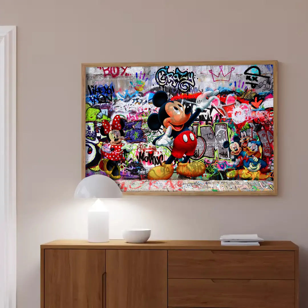 Plakat - Mickey in colors kunst - admen.dk