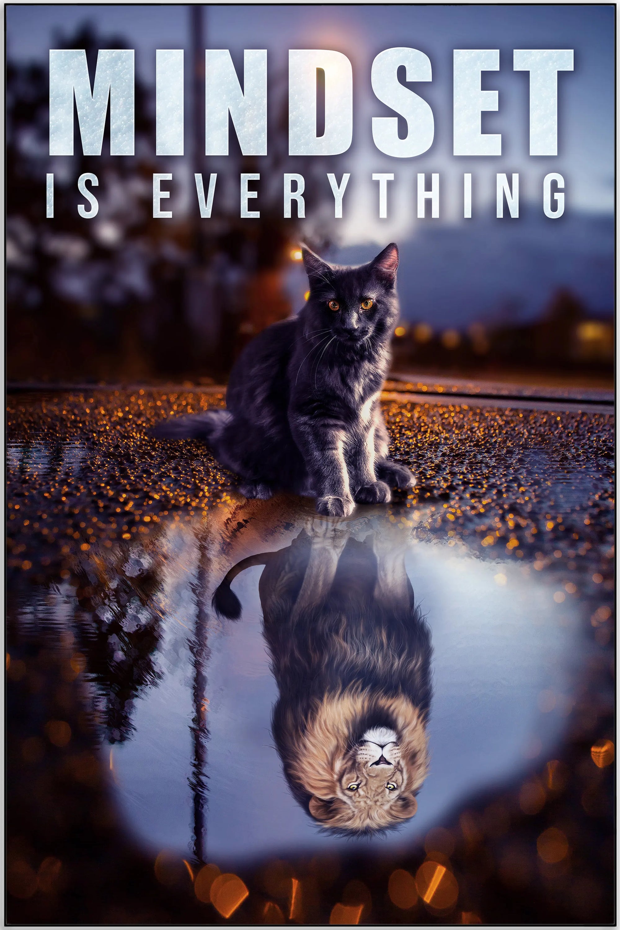 Plakat - Mindset is everything citat - admen.dk