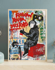 Poster - Monkey follow your dreams quote