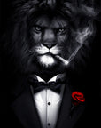 Plakat - Mr. Lion Gentleman kunst - admen.dk