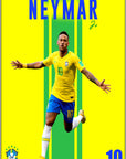 Plakat - Neymar Jr. i sejrdans - admen.dk