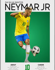 Plakat - Neymar Jr. i grafisk look - admen.dk