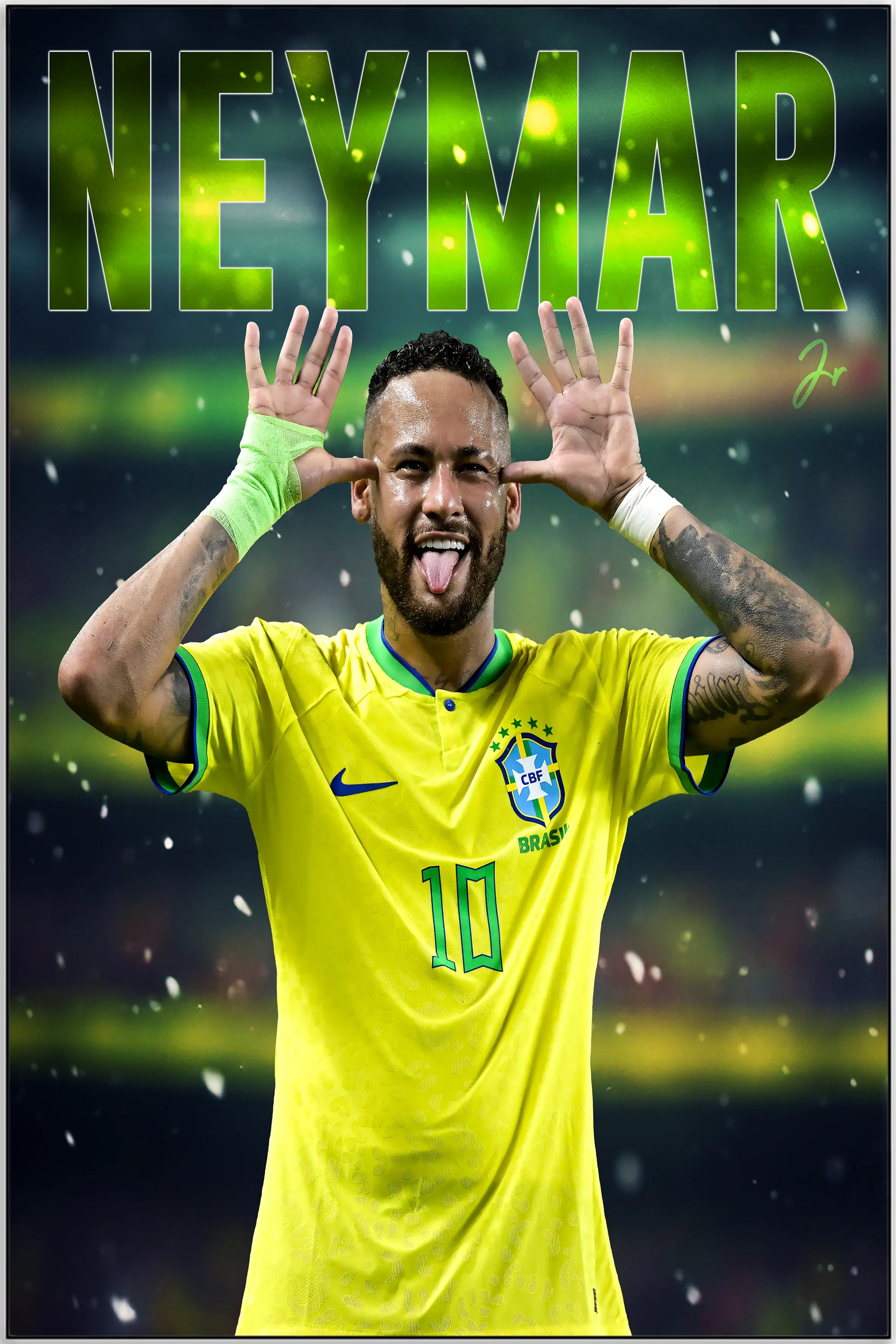 Plakat - Neymar i godt humør - admen.dk