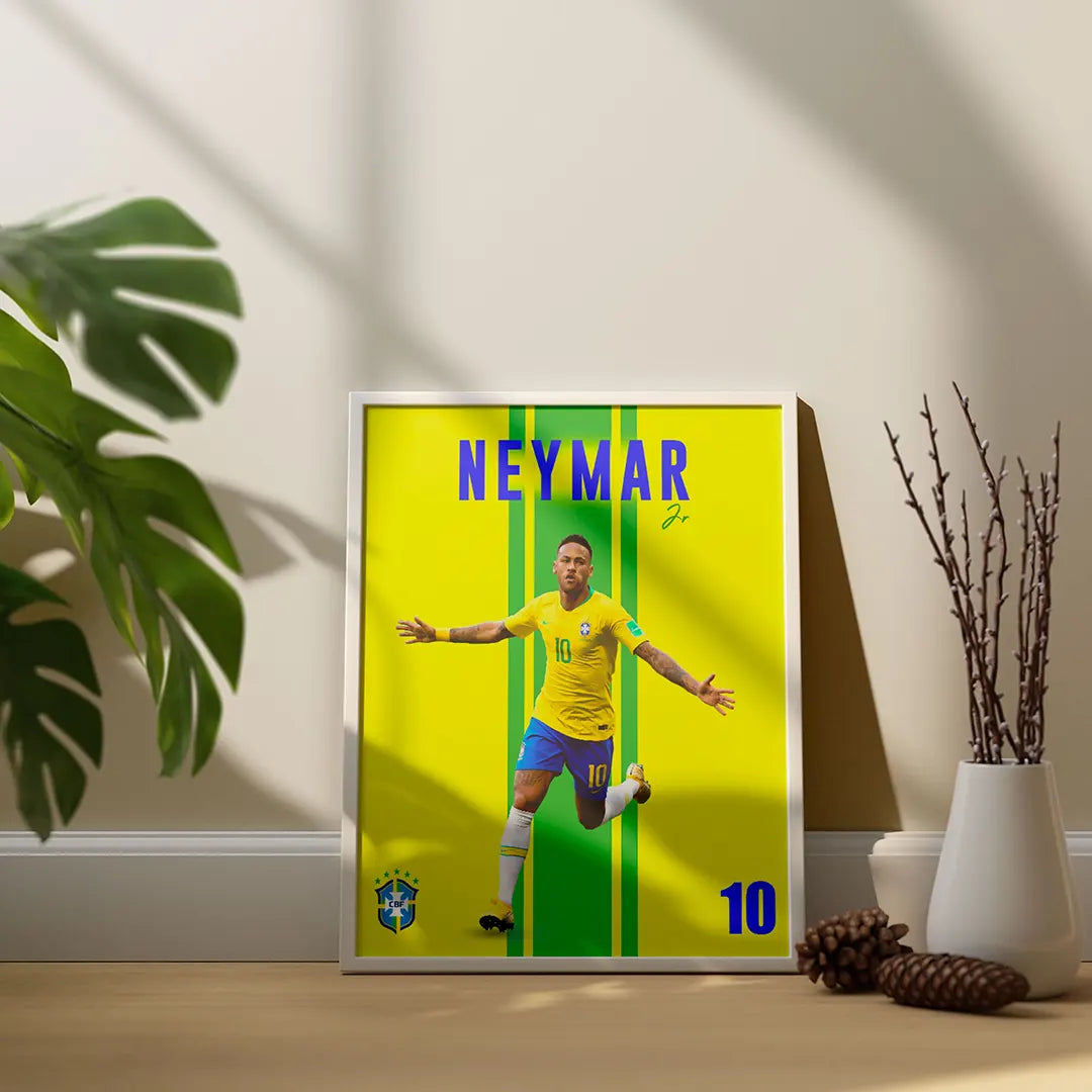 Plakat - Neymar Jr. i sejrdans - admen.dk