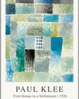 Canvas - Paul Klee, First house in a settlement kunst - admen.dk