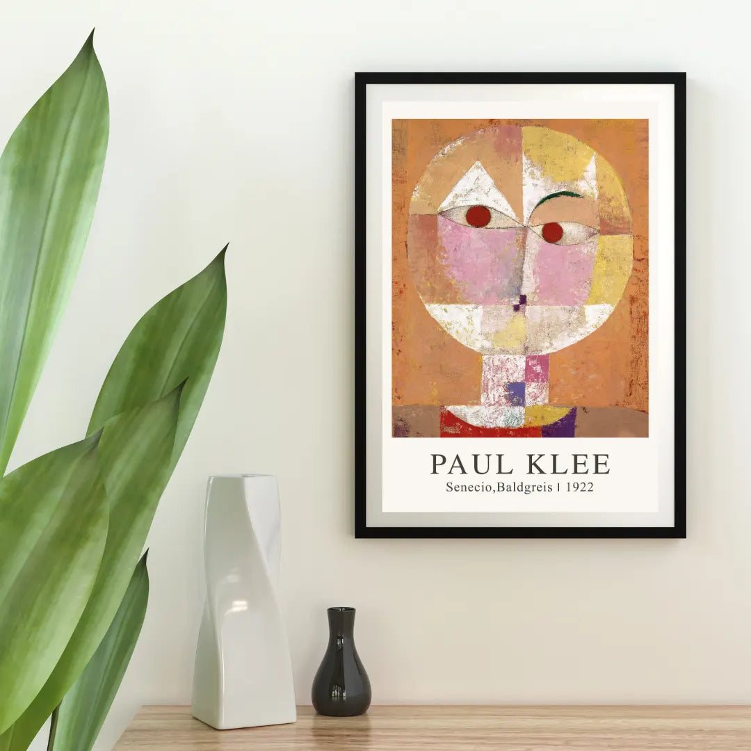 Plakat - Paul Klee - Senecio Baldgreis kunst - admen.dk