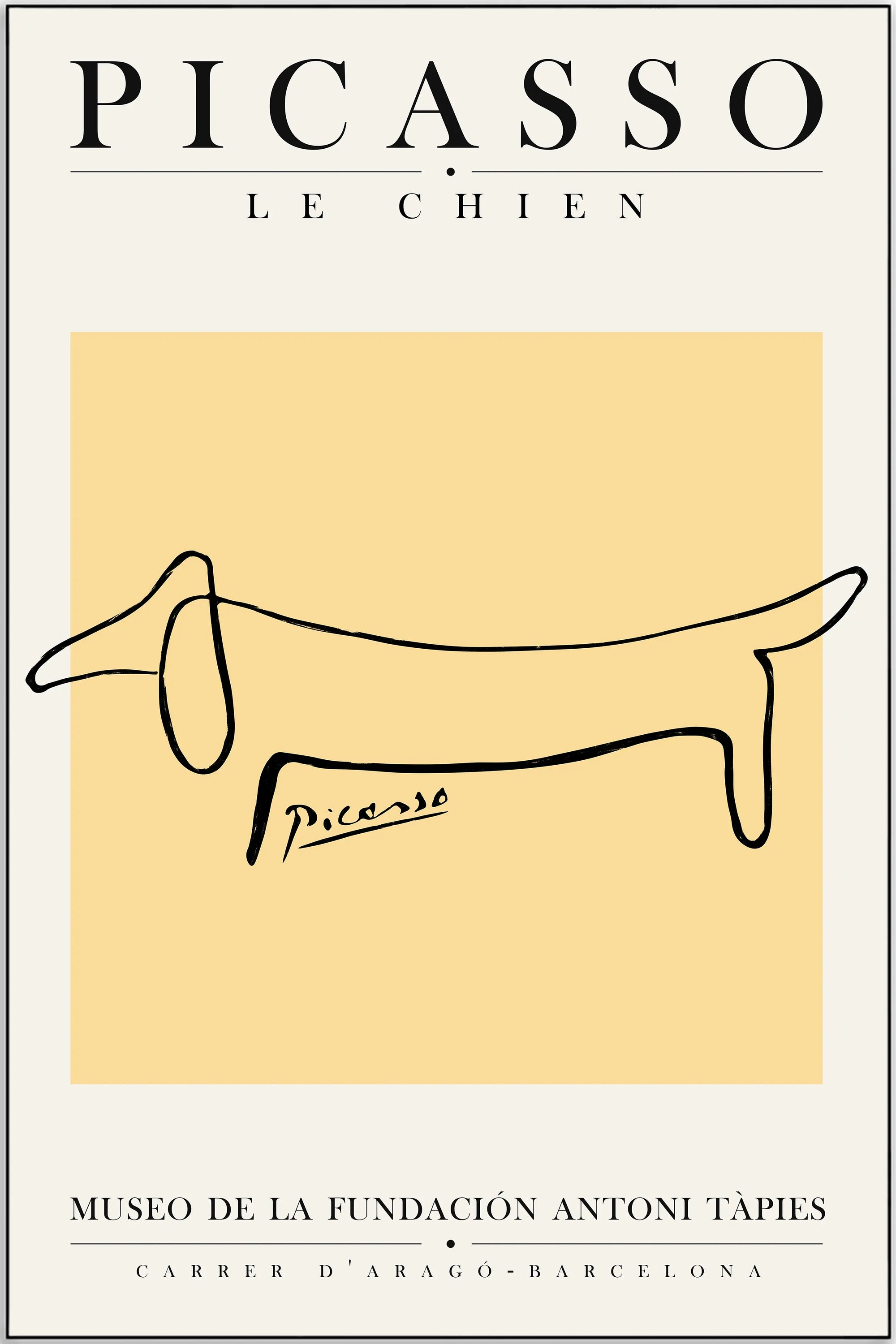 Plakat - Picasso - Le Chien kunst - admen.dk