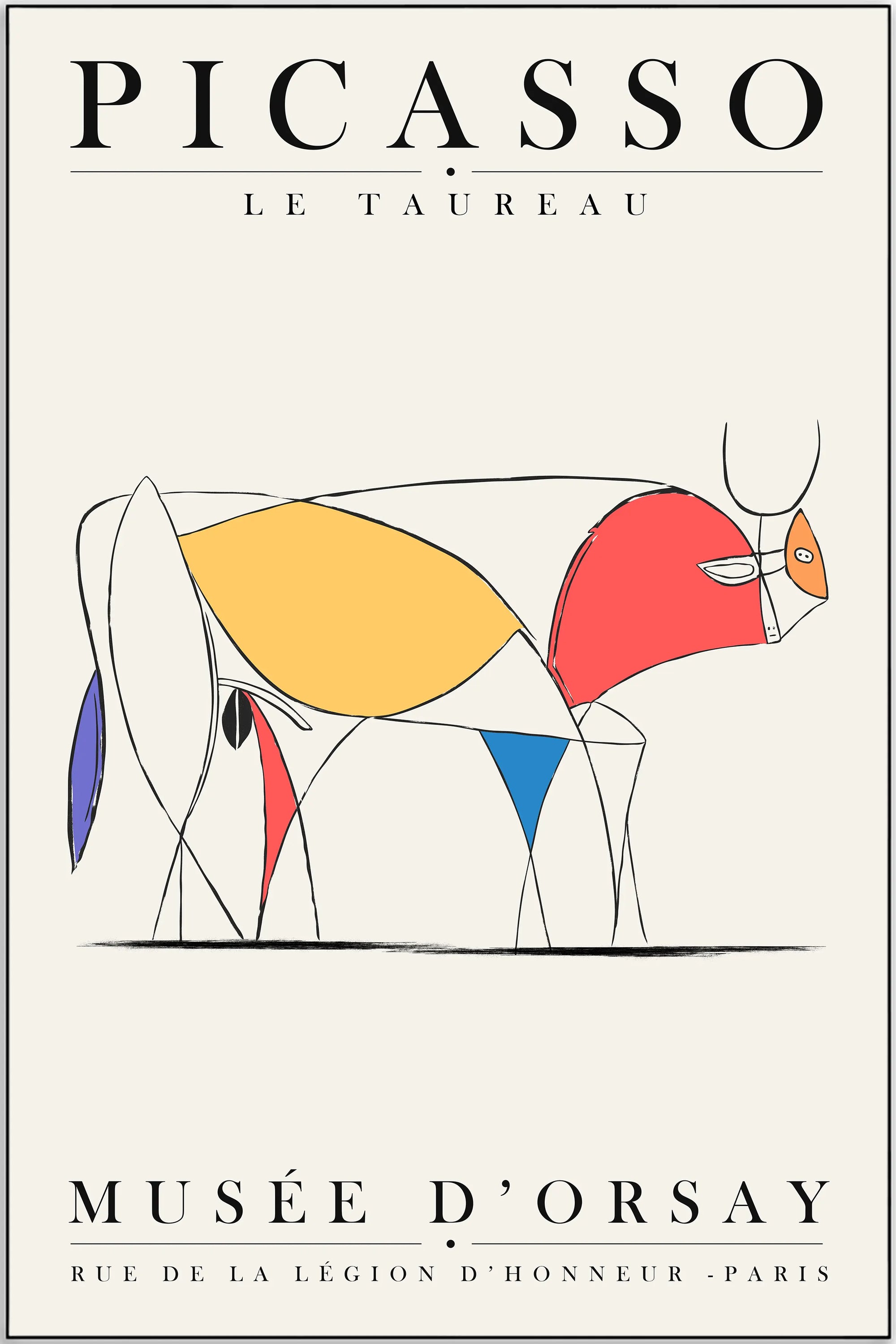 Plakat - Picasso - Le Taureau kunst - admen.dk