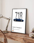 Plakat - Porsche 718 Boxster S kunst