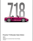 Poster - Porsche 718 Boxster style edition art