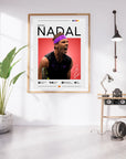 Plakat - Rafael Nadal stil - admen.dk