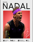 Plakat - Rafael Nadal stil - admen.dk