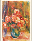 Plakat - Renoir - Vase of roses kunst - admen.dk