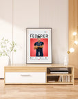 Plakat - Roger Federer stil - admen.dk