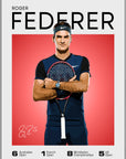 Plakat - Roger Federer stil - admen.dk