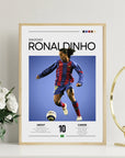 Plakat - Ronaldinho Barcelona look