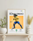 Plakat - Ronaldinho i aktion