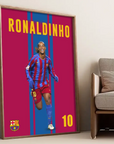 Plakat - Ronaldinho - admen.dk