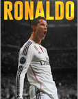 Plakat - Ronaldo i brøl kunst - admen.dk