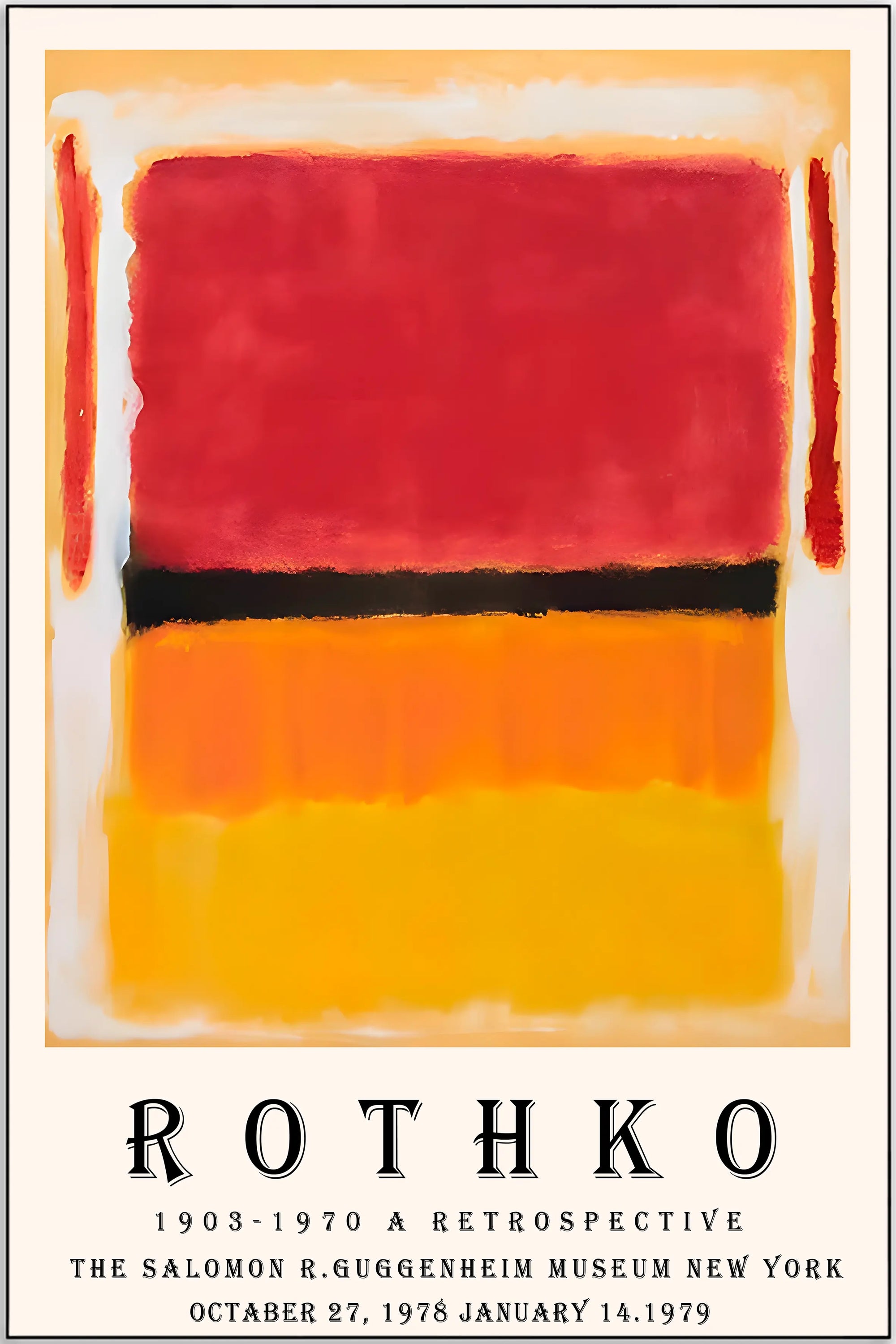 Plakat - Rothko Broadway lights kunst - admen.dk