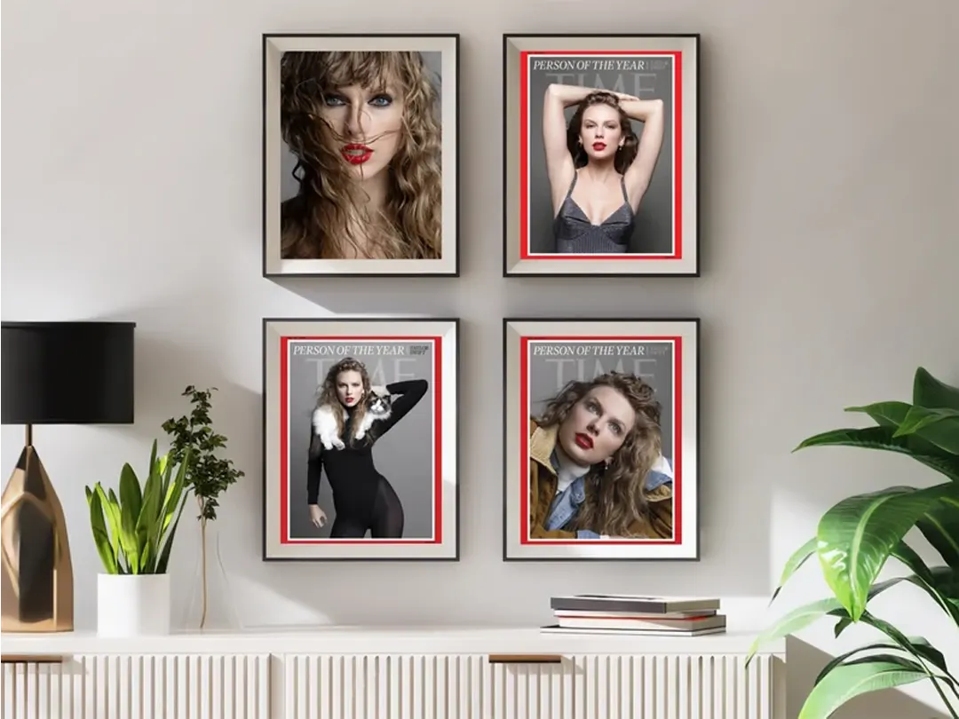 Plakat - Taylor Swift og røde læber - admen.dk