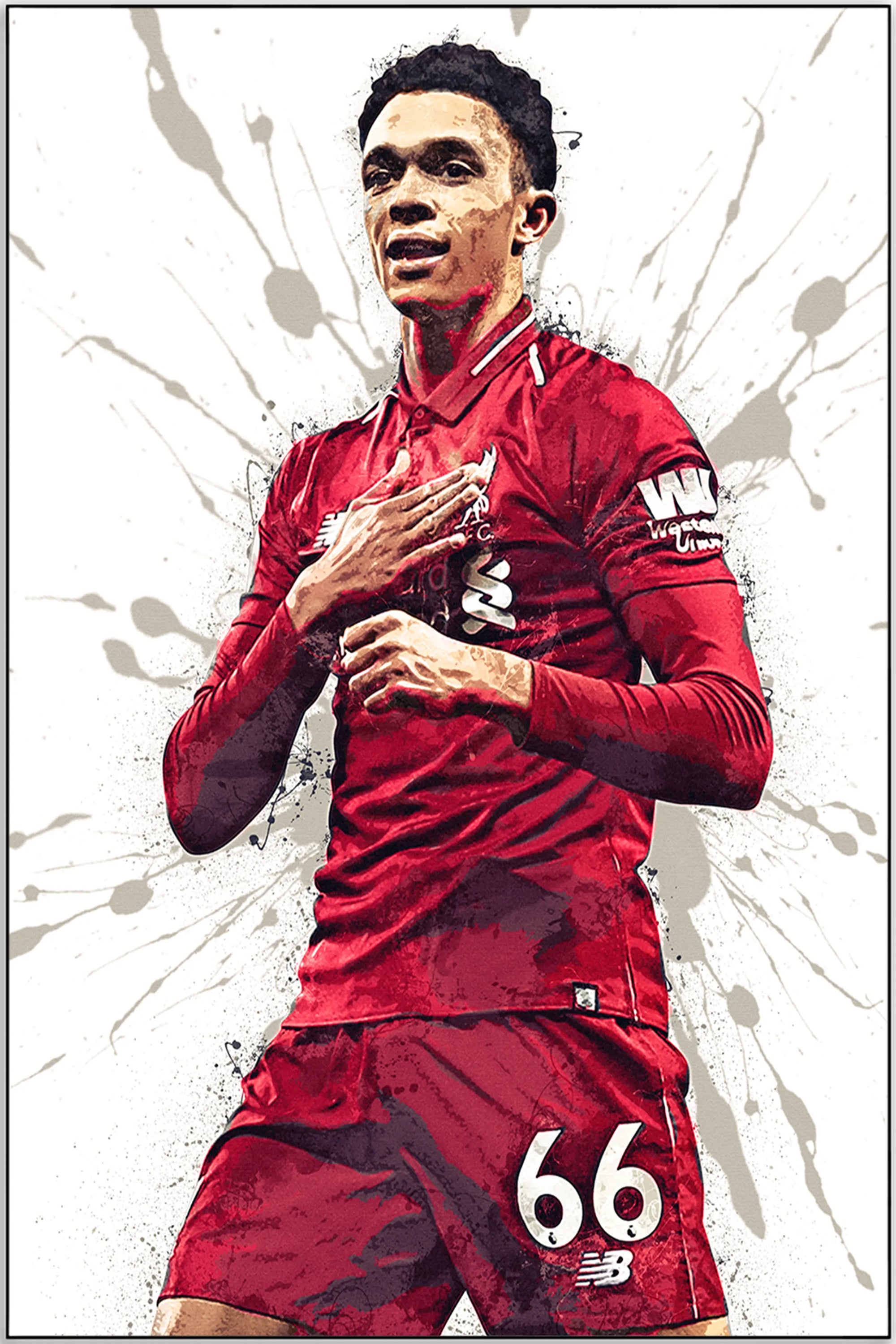 Plakat - Trent Alexander-Arnold Liverpool stil - admen.dk