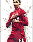 Plakat - Trent Alexander-Arnold Liverpool stil - admen.dk