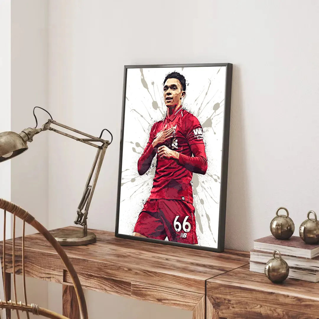 Plakat - Trent Alexander-Arnold Liverpool stil - admen.dk