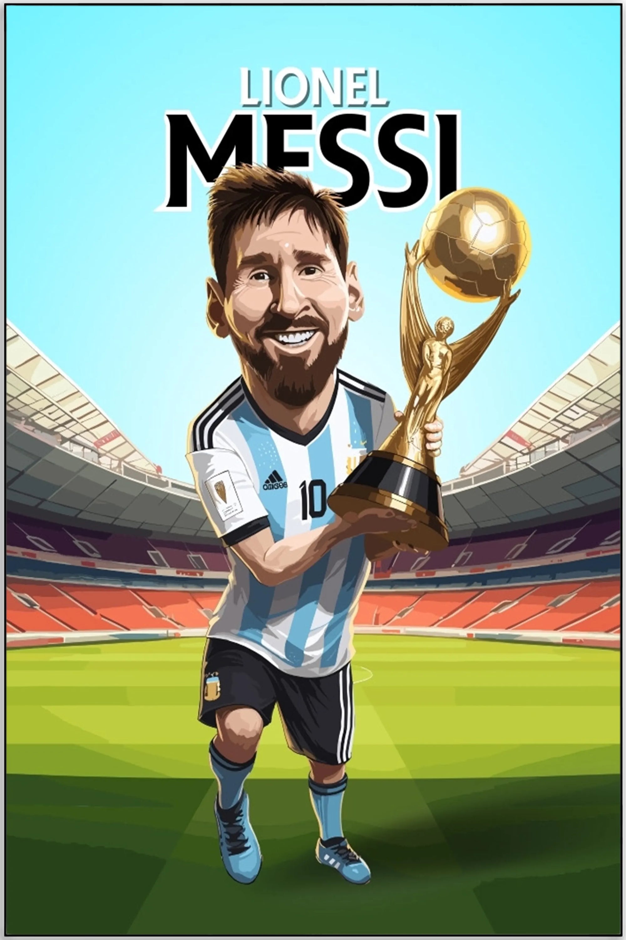 Plakat - Troldmanden Lionel Messi - admen.dk