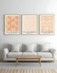 Plakat - William Morris - Vild peach tulip kunst - admen.dk