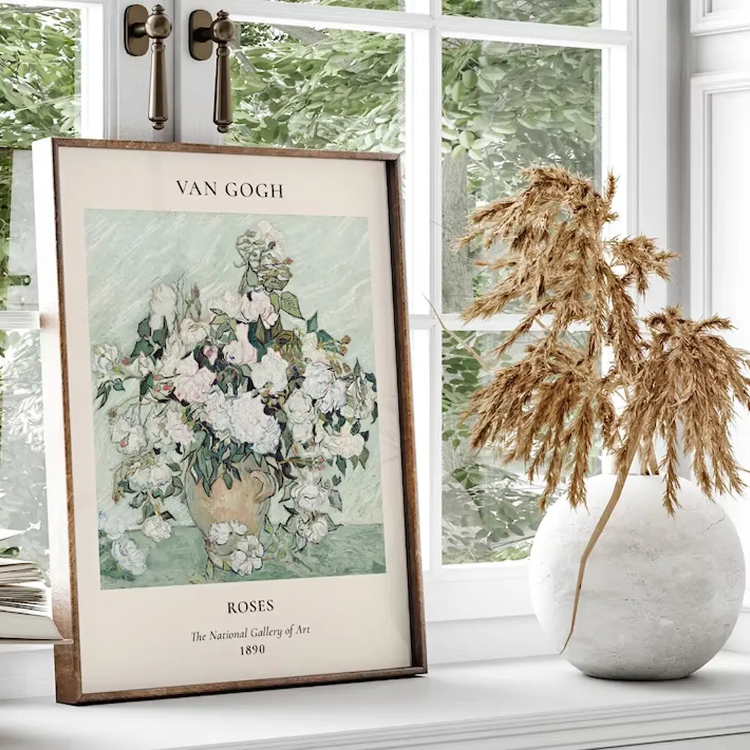 Plakat - Van Gogh - Roses 1890 kunst - admen.dk