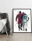 Plakat - Verdensbedste Messi og Ronaldo kunst - admen.dk