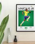 Plakat - Vinicius Jr. i grafisk look - Admen.dk