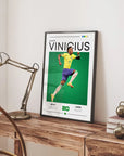 Plakat - Vinicius Jr. i grafisk look - admen.dk