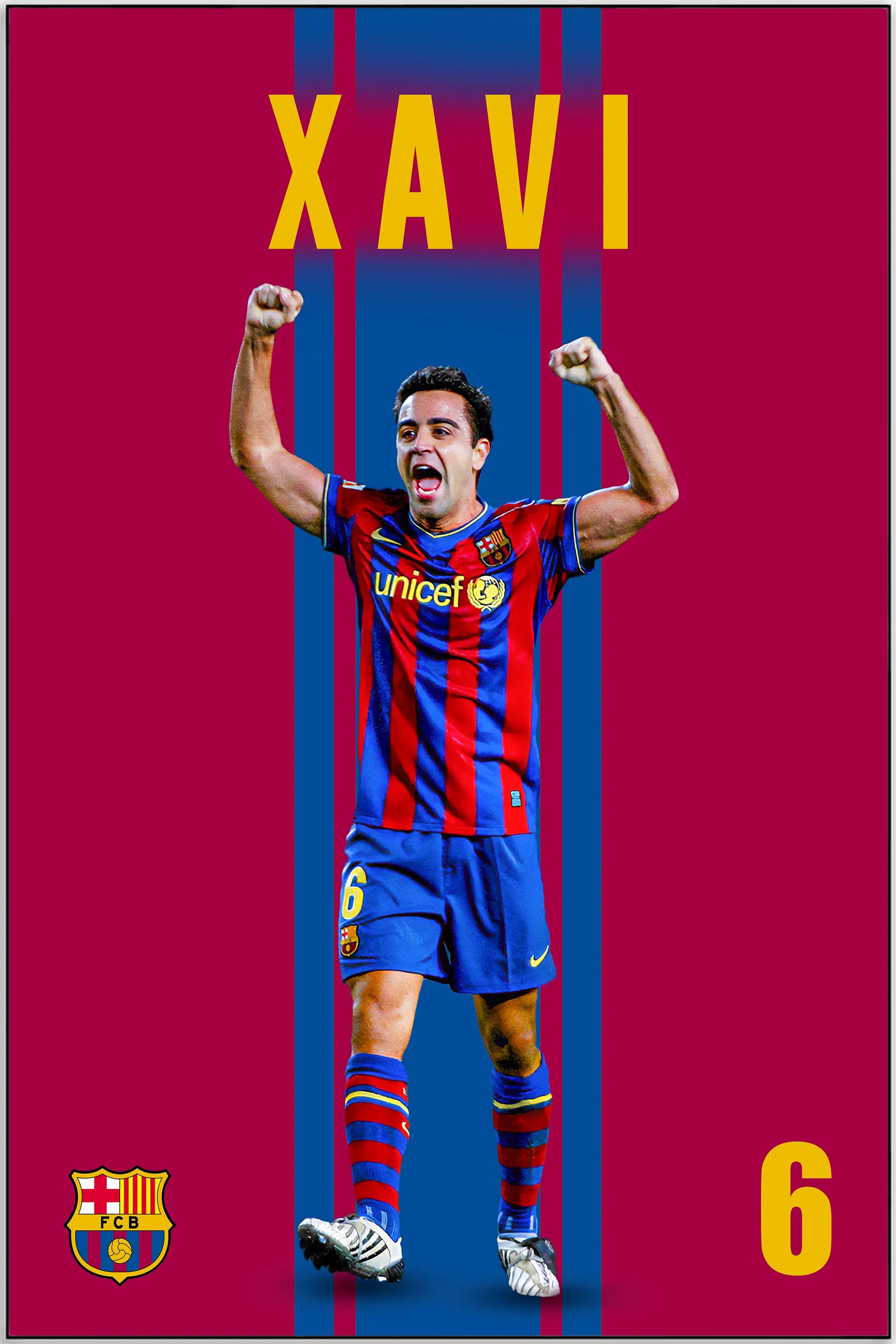 Plakat - Xavi i jubel - admen.dk