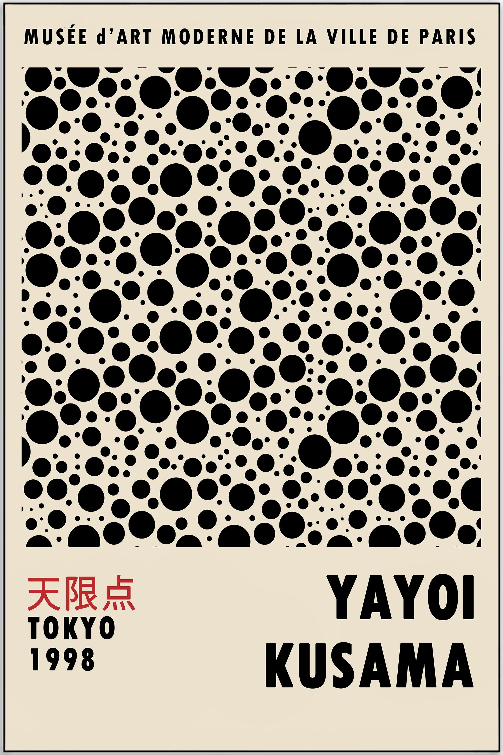 Plakat - Yayoi Kusama - Musee d'art moderne kunst - admen.dk