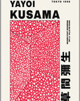 Plakat - Yayoi Kusama - Red dots Paris kunst - admen.dk