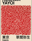 Plakat - Yayoi Kusama - Red dots kunst - admen.dk