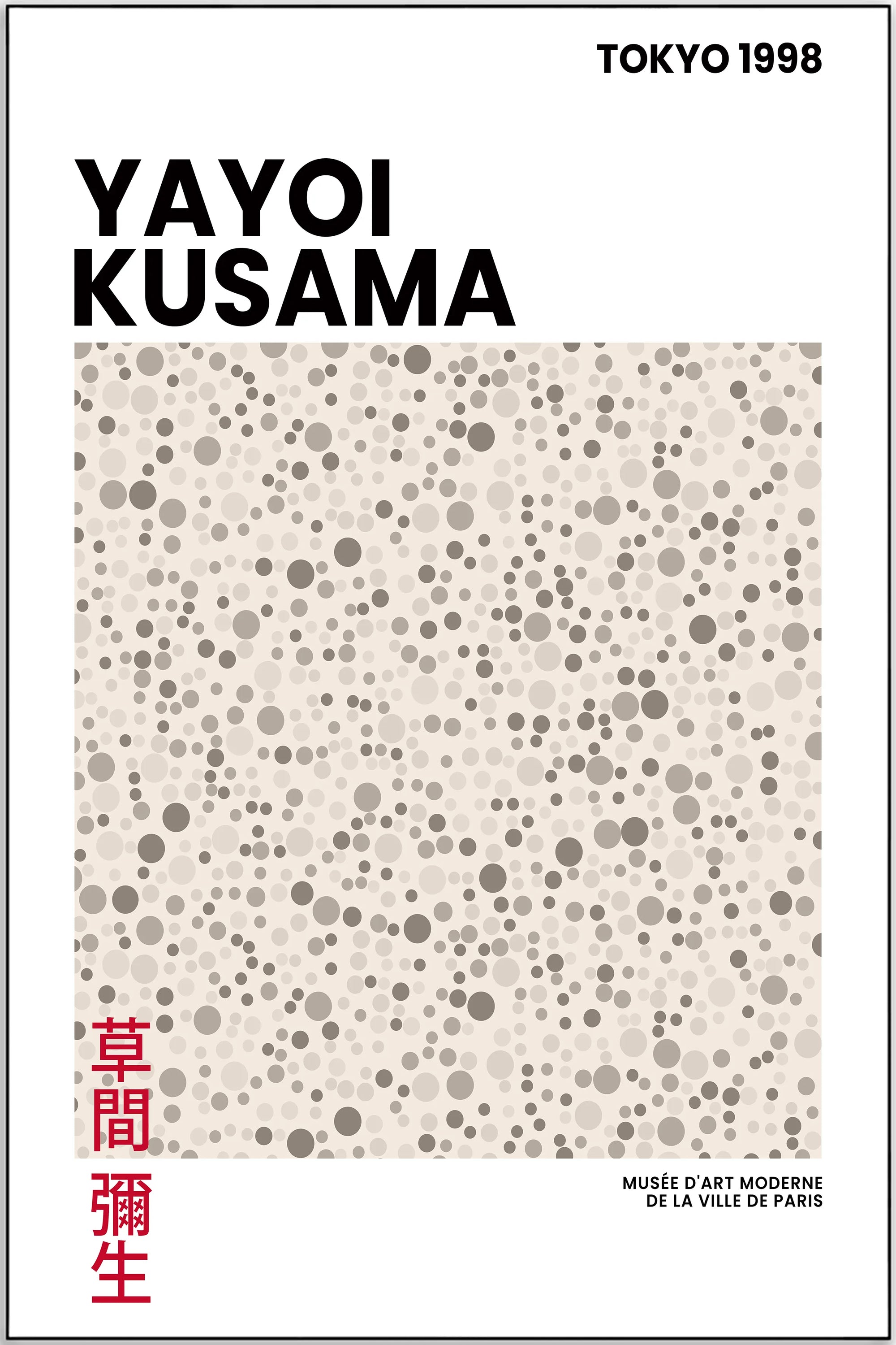 Plakat - Yayoi Kusama - Tokyo 1998 art - admen.dk