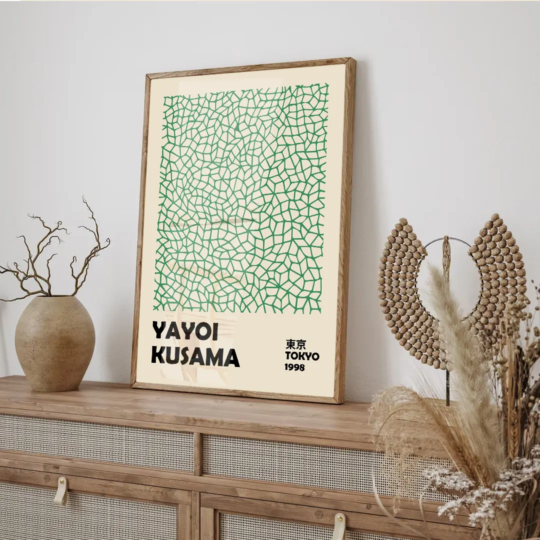 Plakat - Yayoi Kusama - Tokyo 1998 green - admen.dk