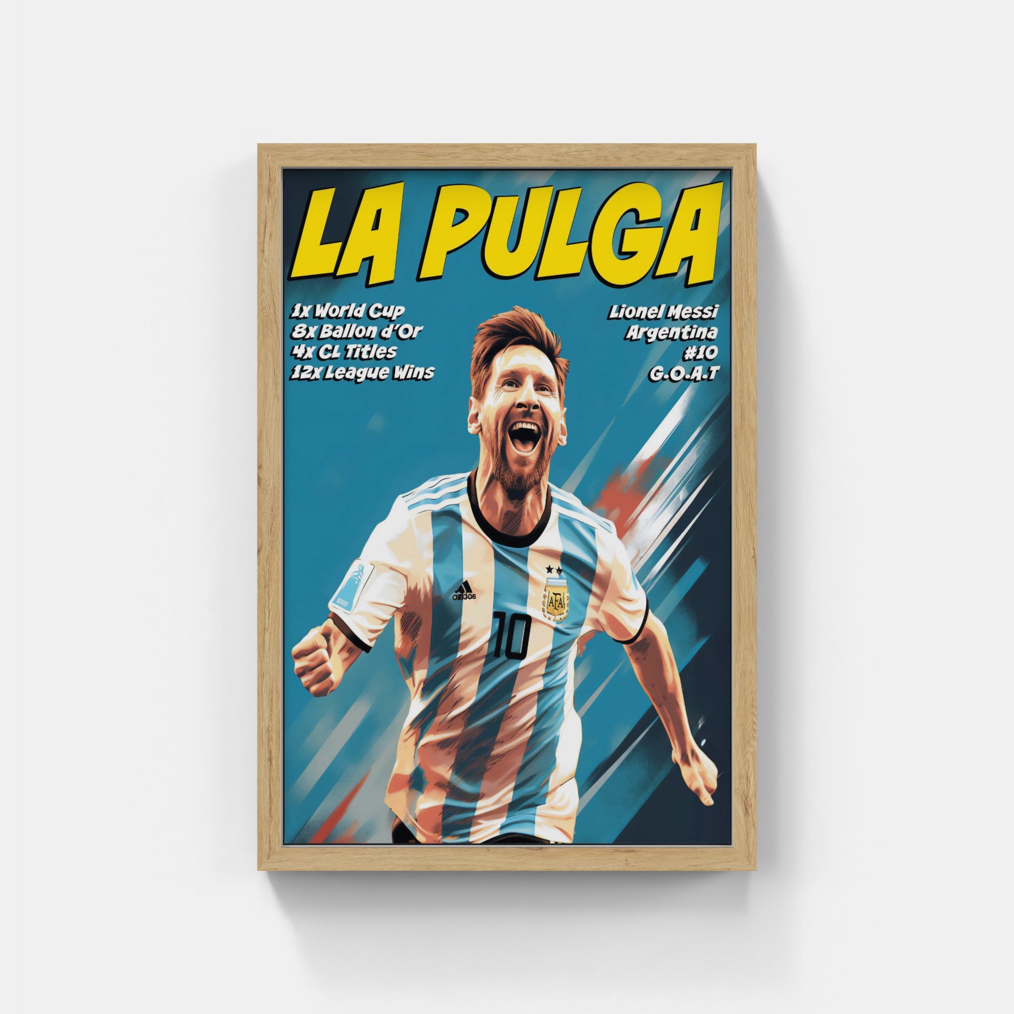 Plakat - Messi La Pulga - admen.dk