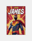 Plakat - Lebron James superhelt - admen.dk