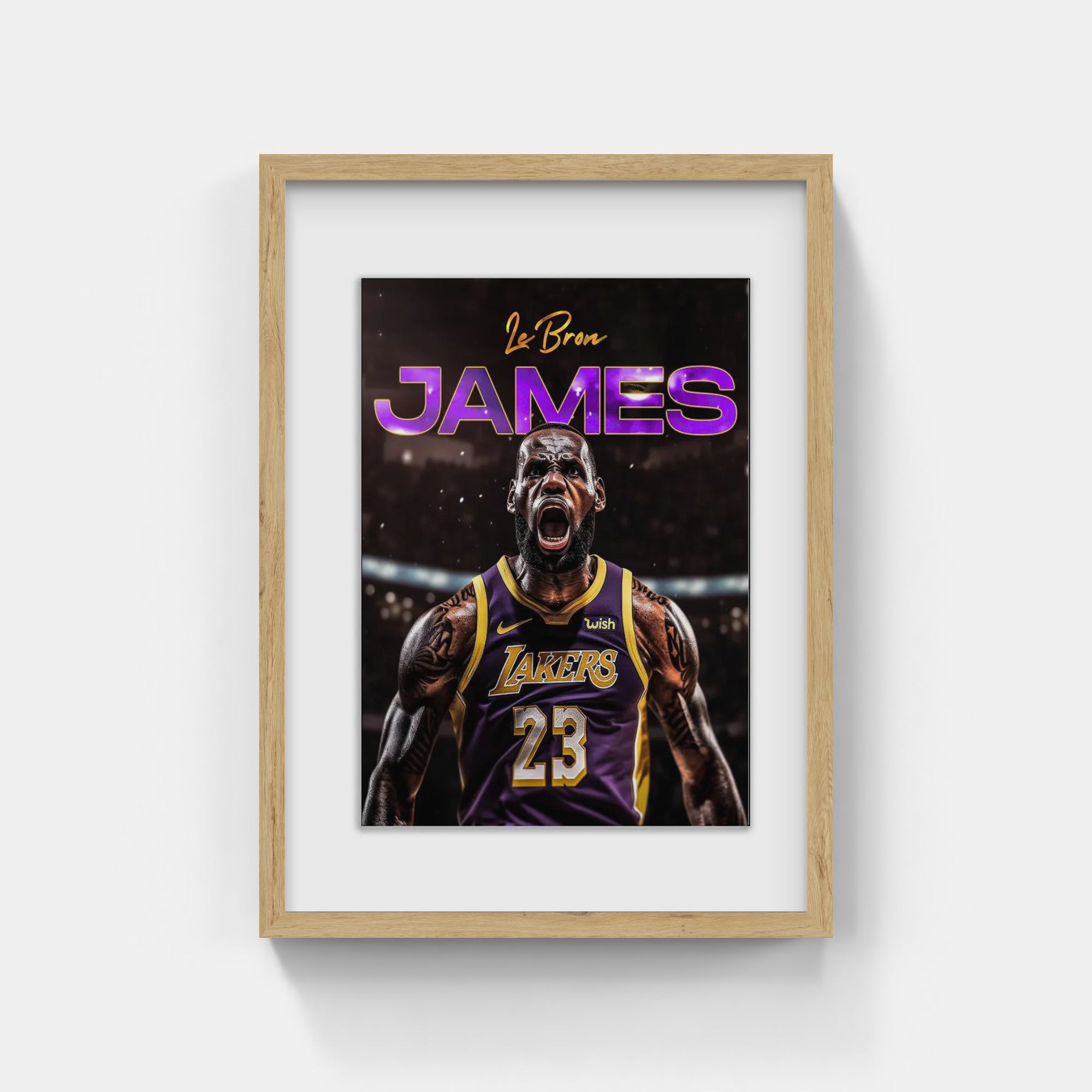 Plakat - Lebron James i brøl - admen.dk